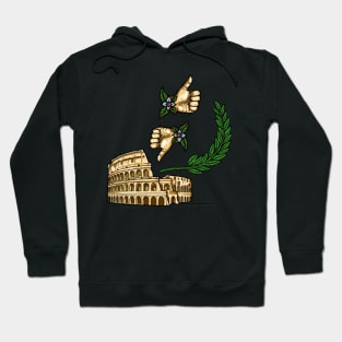 Gladiator's Decree: Pollice Verso - Thumbs Down Hoodie